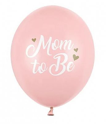 Latexový balonek Mom to be - růžový