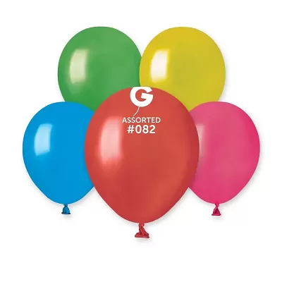Balónek 13cm/5" #080 barevný mix 100 ks