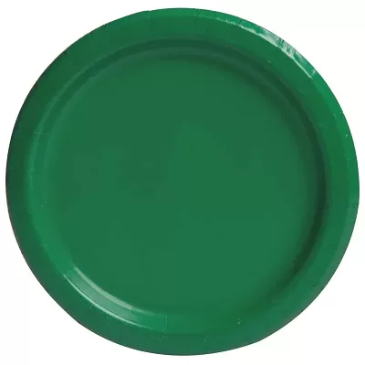EKO Talířky papírové - tmavě zelené 18cm 8ks