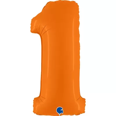Foliová číslice - oranžová 1 102cm
