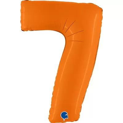 Foliová číslice - oranžová 7 102cm