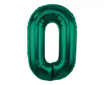 Foliová číslice - smaragdová zelená 0 - 85 cm