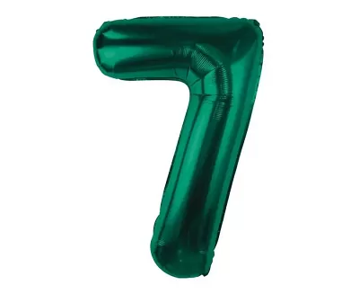 Foliová číslice - smaragdová zelená 7 - 85 cm