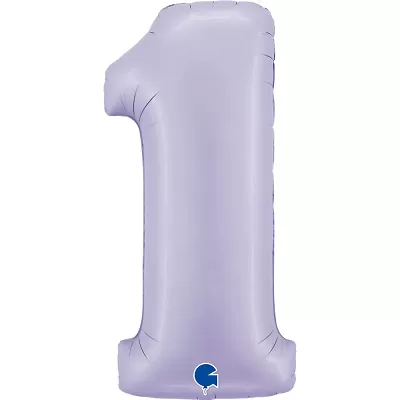 Foliová číslice - liliová 1 102cm