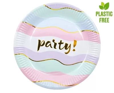 Papírové talíře Elegantní párty 20cm