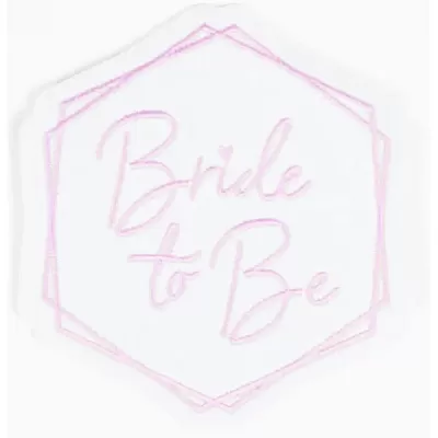Nažehlovací odznáček Bride to be