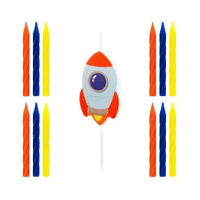 Dortové svíčky Vesmírná raketa 13ks