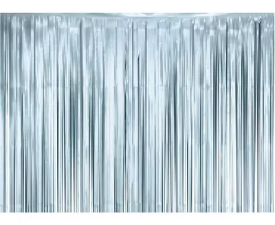 Modrý matný party závěs 100 x 200 cm