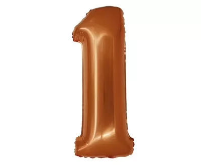Foliová číslice - Měděná 1 - 76 cm