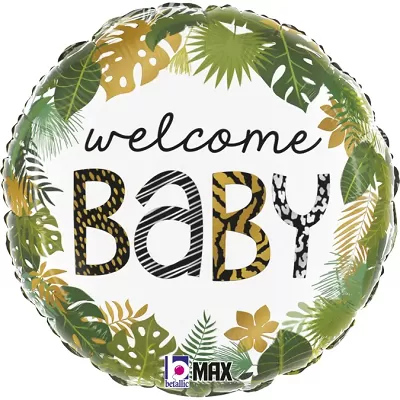 Foliový balonek Welcome Baby Džungle - 46 cm