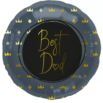 Foliový balonek modrý Best Dad 45 cm