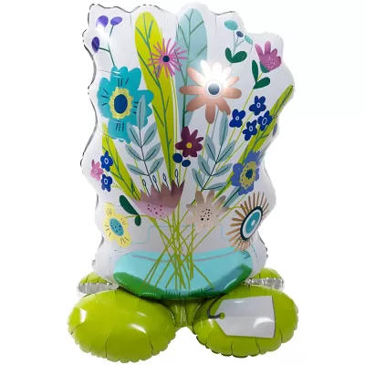 Stojící balonek Květiny 77 cm