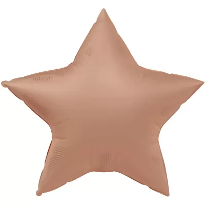 Foliový balonek hvězda starorůžová 45 cm