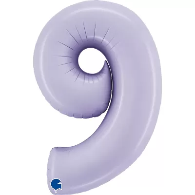 Foliová číslice - liliová 9 102cm