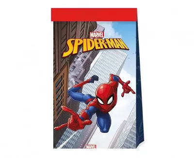 Papírové pytlíčky Spiderman - Crime Fighter 4ks