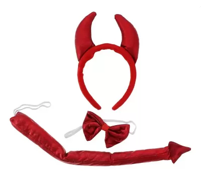 Čelenka ďábelské rohy, ocas a motýlek