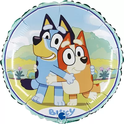 Foliový balonek Bluey a Bingo objetí 46 cm