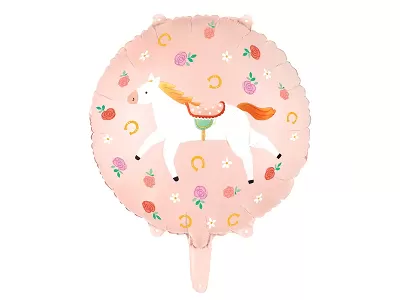 Fóliový balonek kreslení koně 45 cm