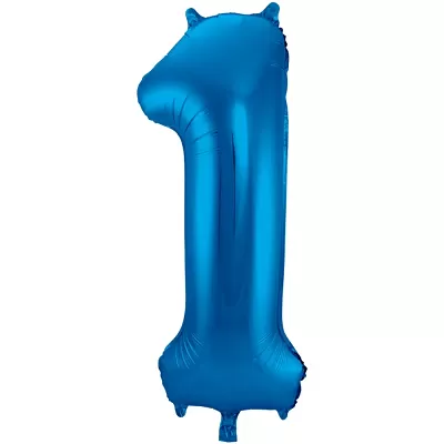 Foliová číslice modrá 1 - 86 cm