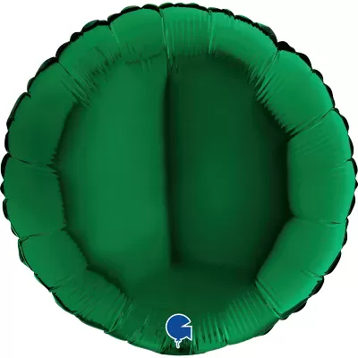 Foliový balonek kruh tmavě zelený 46 cm