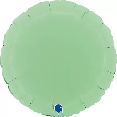 Foliový balonek kruh pastelově zelený 46 cm