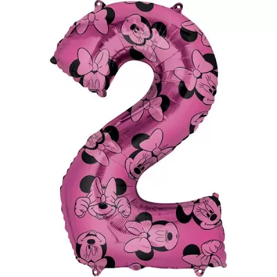 Foliová číslice 2 - Minnie Mouse 66cm