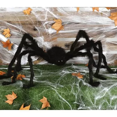 Halloweenská dekorace pavouk 150 cm