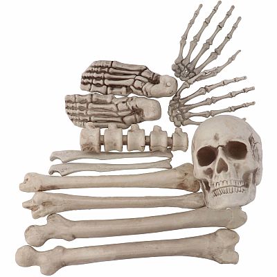 Halloween dekorace kosti 12 ks