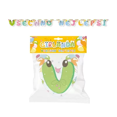 Papírová girlanda Všechno nejlepší
