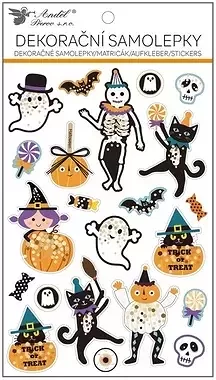 Dekorační samolepky Halloween - s leskem