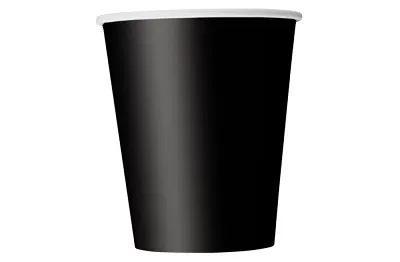 EKO papírové kelímky černé 8 ks