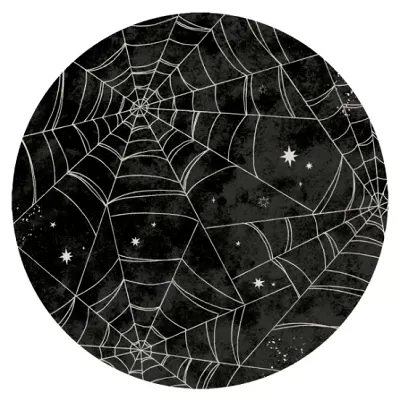 EKO papírové talíře Happy Halloween - pavučiny 23cm 8ks