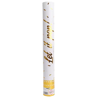 Vystřelovací konfety metalické zlaté 40 cm