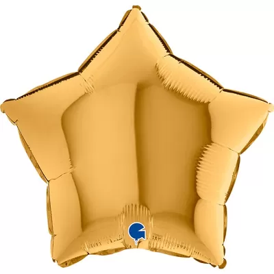 Foliový balonek hvězda zlatá 46 cm