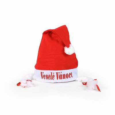 Vánoční čepice s copy