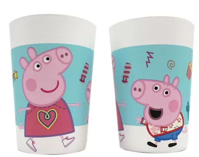 Plastové kelímky Prasátko Pepina 230ml - 2ks