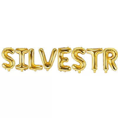 Fóliový balónkový nápis Silvestr