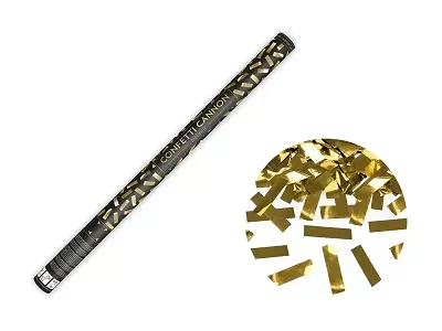 Vystřelovací konfety zlaté 80 cm