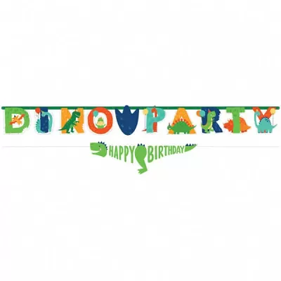 Narozeninové nápisy - Happy Dino 2 ks