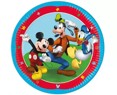 Papírové talíře Mickey Mouse - Rock the House 23 cm - 8 ks