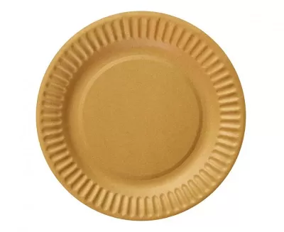 Papírové talíře zlaté 18 cm - 6 ks