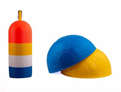 Mety vymezovací 40 kusů půlkulaté s prolisem