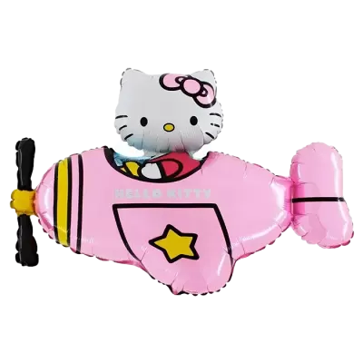 Fóliový balónek Hello Kitty - letadlo 61 cm