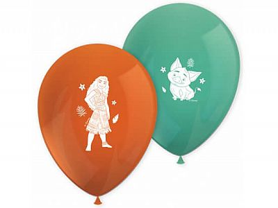 Latexové balónky 8 ks - Vaiana 28 cm