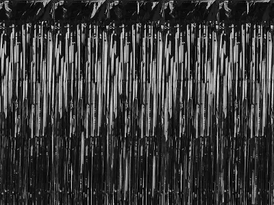 Černý party závěs 100 x 200 cm