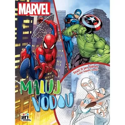 Maluj vodou - omalovánky Marvel