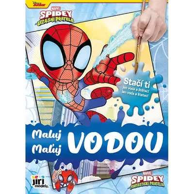 Maluj vodou - omalovánky malé Spidey