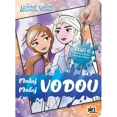 Maluj vodou - omalovánky malé Ledové království