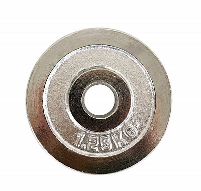 Chromový kotouč (závaží) na činky 1,25kg - 30mm