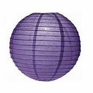 Lampion kulatý 30 cm fialový